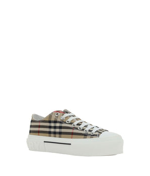Burberry Brown Rubber Low Top Sneakers