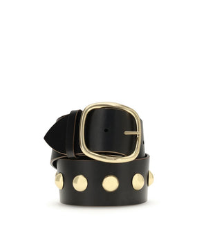 Chloé Black Calf Leather Bos Taurus High-Waist Belt