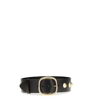 Chloé Black Calf Leather Bos Taurus High-Waist Belt