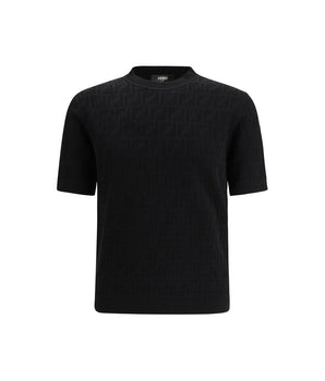 Fendi Black Cotton T-Shirt