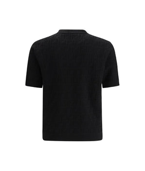 Fendi Black Cotton T-Shirt