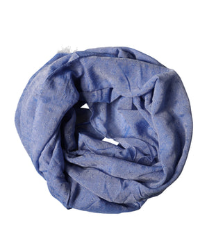 Dolce & Gabbana Blue Lace Stole Cotton Neck Wrap Shawl Scarf