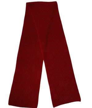 Dolce & Gabbana Red Wool Knitted Neck Wrap Shawl Men Scarf