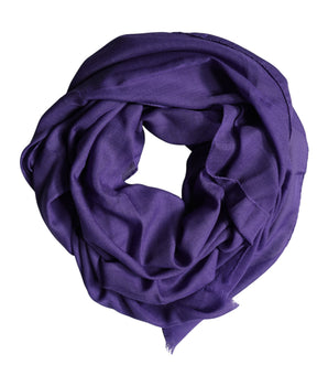 Dolce & Gabbana Purple Lace Stole Cotton Wrap Shawl Scarf