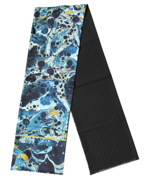 Dolce & Gabbana Multicolor Marble Neck Wrap Foulard Scarf
