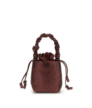 Ganni Bordeaux Recycled Polyester Handbag