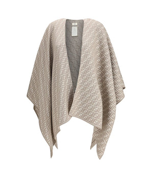 Fendi Gray Wool Scarf