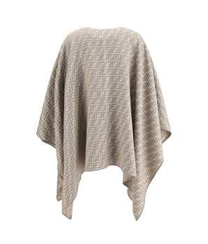 Fendi Gray Wool Scarf