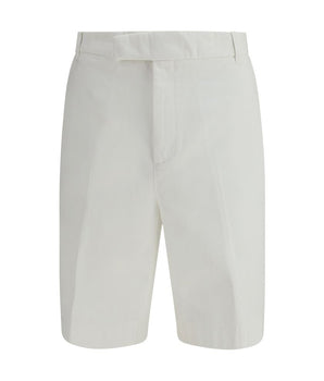 Thom Browne White Polyester Bermuda Shorts