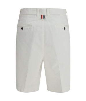 Thom Browne White Polyester Bermuda Shorts