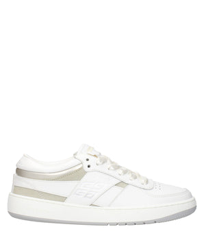 Givenchy White Leather Low Top Sneakers
