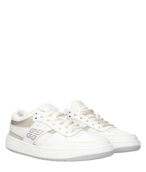 Givenchy White Leather Low Top Sneakers