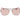 Emilio Pucci Rose Gold Metal Sunglasses