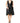 John Richmond Black Jacquard Deep V-neck Sleeveless 2 Pc Dress