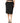 GF Ferre Black Polyester Pencil Cut Knee Length Women Skirt