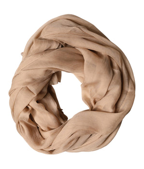 Dolce & Gabbana Brown Silk Stole Neck Wrap Shawl Men Scarf