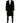Dolce & Gabbana Black Cotton Velvet Long Trench Coat Jacket