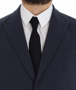 Dolce & Gabbana Elegant Blue Cotton Stretch Blazer Jacket Dolce & Gabbana 