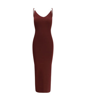Versace Bordeaux Viscose Casual Dress