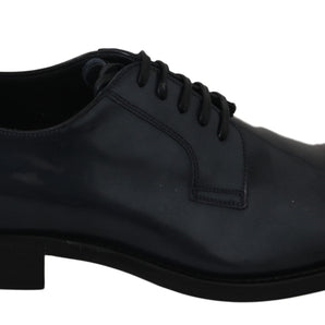 Dolce &amp; Gabbana Elegantes zapatos de vestir Derby de cuero azul