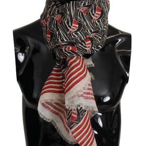 Dolce &amp; Gabbana Elegant Striped Linen Men's Scarf