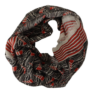 Dolce &amp; Gabbana Elegant Striped Linen Men's Scarf