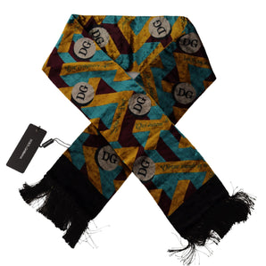 Dolce &amp; Gabbana Elegant Multicolor Silk Blend Men's Scarf