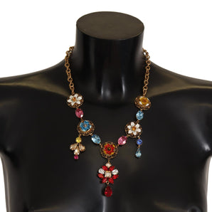 Dolce & Gabbana Elegant Floral Statement Necklace