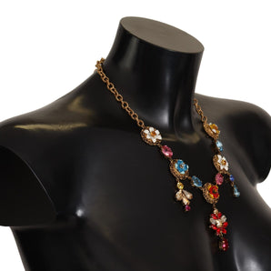 Dolce & Gabbana Elegant Floral Statement Necklace