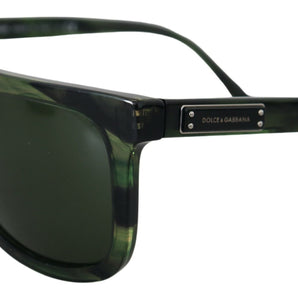 Dolce &amp; Gabbana Gafas de sol elegantes verdes con protección UV