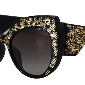 Dolce &amp; Gabbana Gafas de sol polarizadas con lentejuelas y mariposas