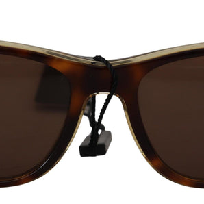 Dolce &amp; Gabbana Chic Unisex Brown Acetate Sunglasses