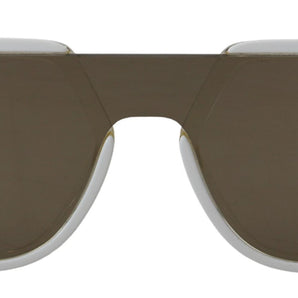 Dolce &amp; Gabbana Elegant White Acetate Sunglasses for Women