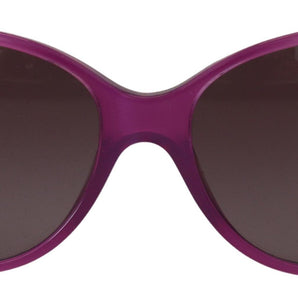 Dolce &amp; Gabbana Chic Purple Acetate Round Sunglasses