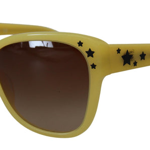 Dolce &amp; Gabbana Gafas de sol elegantes de acetato amarillo degradado