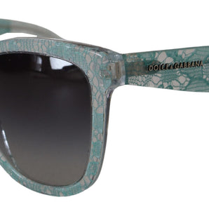 Dolce &amp; Gabbana Sicilian Lace Crystal-Infused Sunglasses