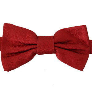 Dolce &amp; Gabbana Elegant Red Silk Tied Bow Tie