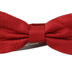 Dolce & Gabbana Elegant Red Silk Tied Bow Tie