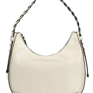 BYBLOS Chic Contrasting Detail White PVC Handbag