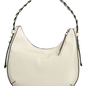 BYBLOS Bolso elegante de PVC blanco con detalle en contraste