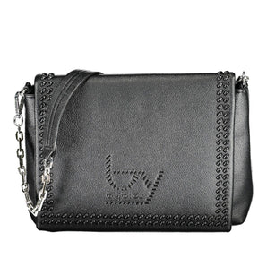 BYBLOS Elegante bolso de hombro negro con asa de cadena