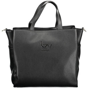 BYBLOS Chic Black Multi-Pocket Handbag