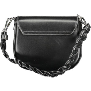 BYBLOS Elegante bolso de mano negro con detalle en contraste