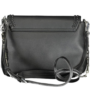 BYBLOS Elegant Chain-Handle Black Shoulder Bag