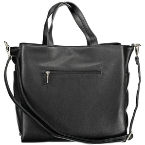 BYBLOS Chic Black Multi-Pocket Handbag