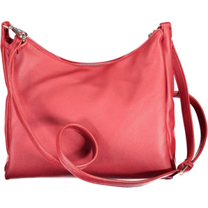 BYBLOS Elegante bolso convertible con asa de cadena roja