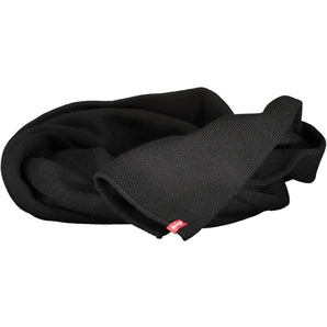 Levi's Chic Black Acrylic Logo Scarf for Men