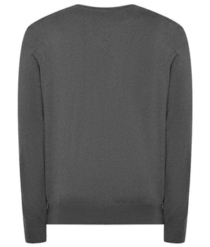 La Martina Gray Cotton Sweater