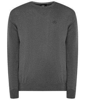 La Martina Gray Cotton Sweater