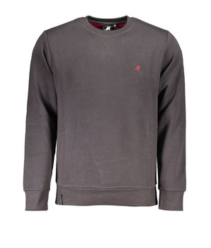 US Grand Polo Gray Cotton Sweater